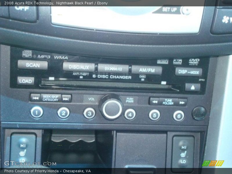 Nighthawk Black Pearl / Ebony 2008 Acura RDX Technology