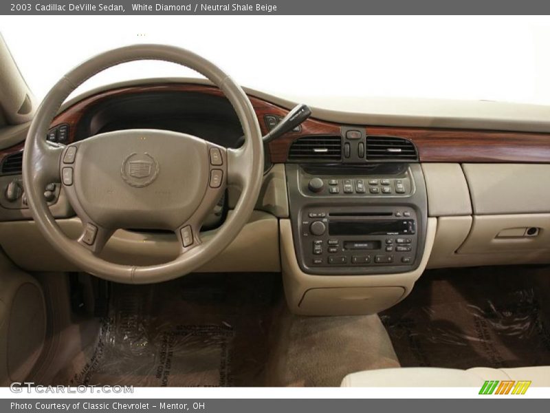 White Diamond / Neutral Shale Beige 2003 Cadillac DeVille Sedan