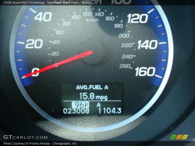 Nighthawk Black Pearl / Ebony 2008 Acura RDX Technology