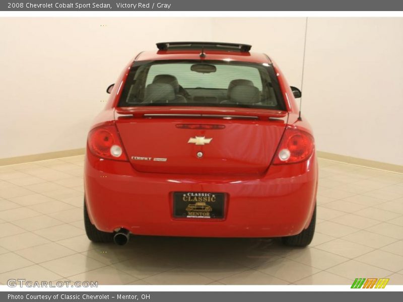 Victory Red / Gray 2008 Chevrolet Cobalt Sport Sedan