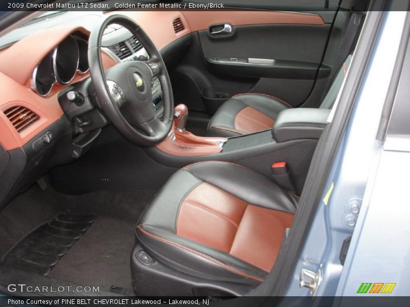 Golden Pewter Metallic / Ebony/Brick 2009 Chevrolet Malibu LTZ Sedan