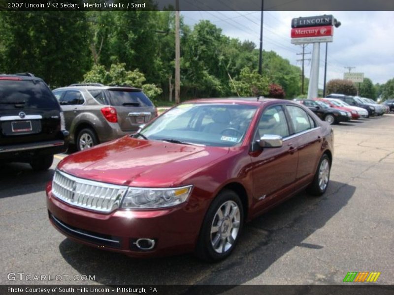 Merlot Metallic / Sand 2007 Lincoln MKZ Sedan