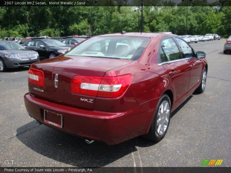 Merlot Metallic / Sand 2007 Lincoln MKZ Sedan