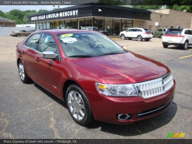 Merlot Metallic / Sand 2007 Lincoln MKZ Sedan