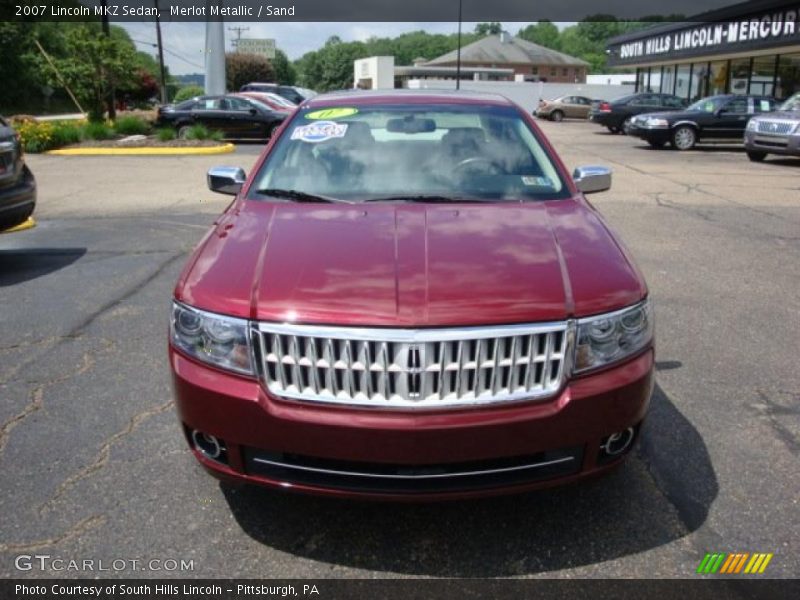 Merlot Metallic / Sand 2007 Lincoln MKZ Sedan