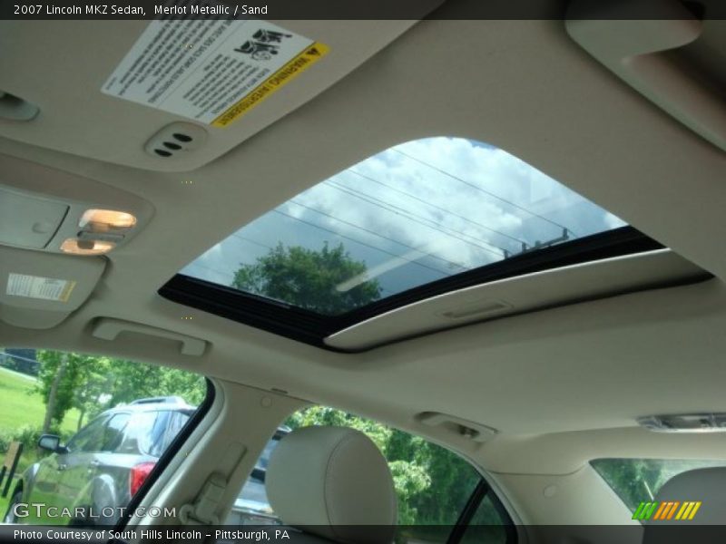 Merlot Metallic / Sand 2007 Lincoln MKZ Sedan