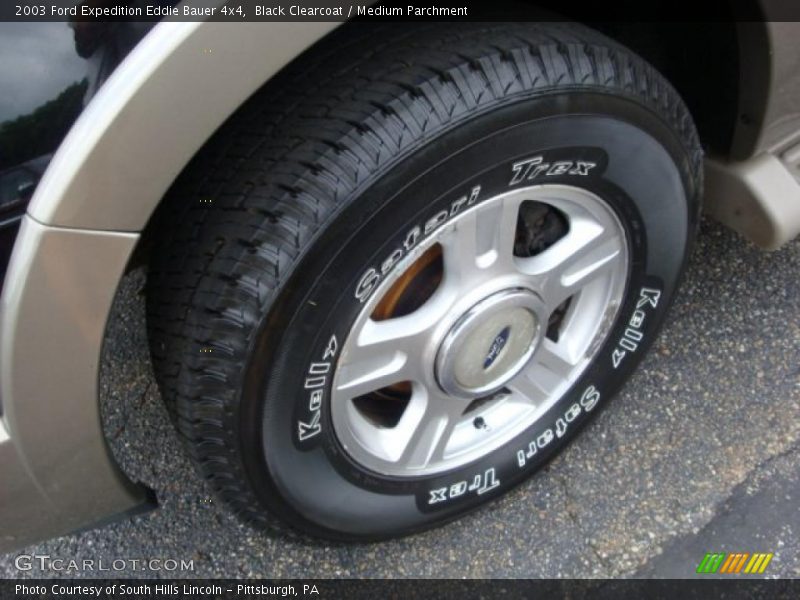 Black Clearcoat / Medium Parchment 2003 Ford Expedition Eddie Bauer 4x4