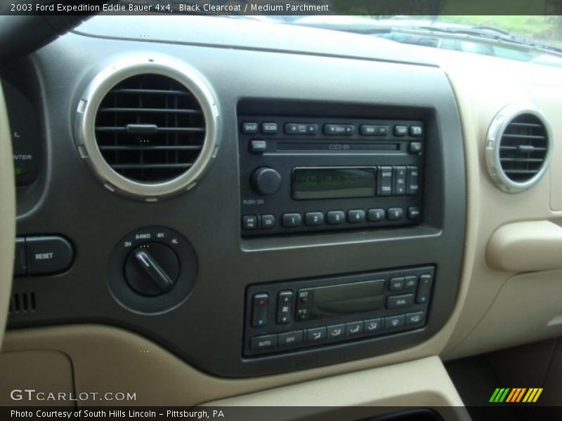 Black Clearcoat / Medium Parchment 2003 Ford Expedition Eddie Bauer 4x4