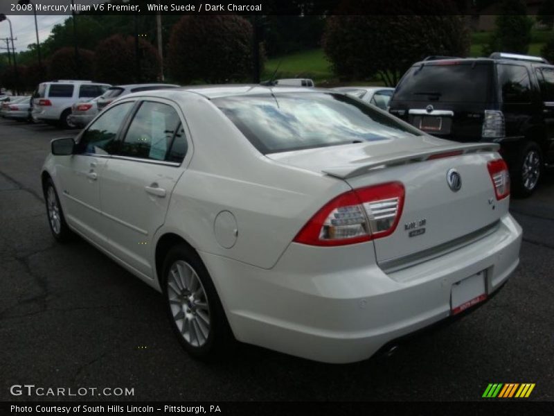 White Suede / Dark Charcoal 2008 Mercury Milan V6 Premier