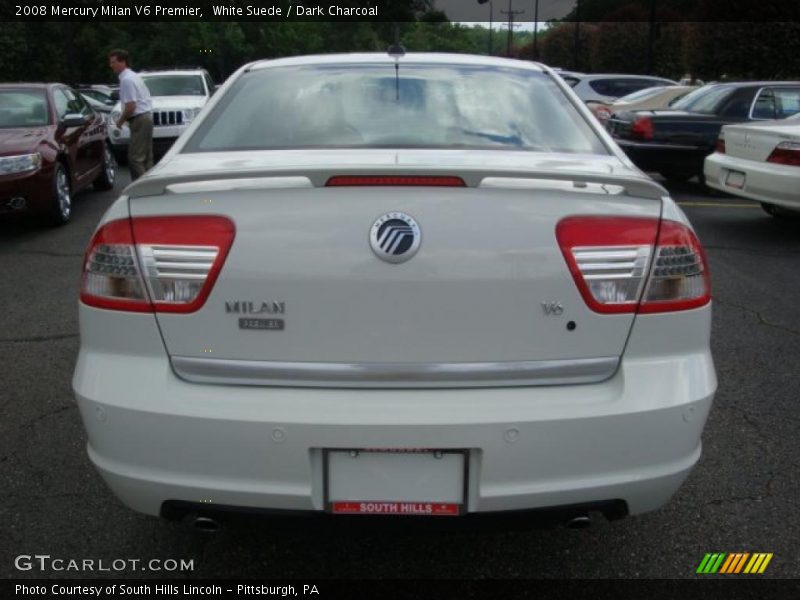 White Suede / Dark Charcoal 2008 Mercury Milan V6 Premier