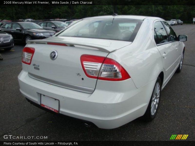 White Suede / Dark Charcoal 2008 Mercury Milan V6 Premier