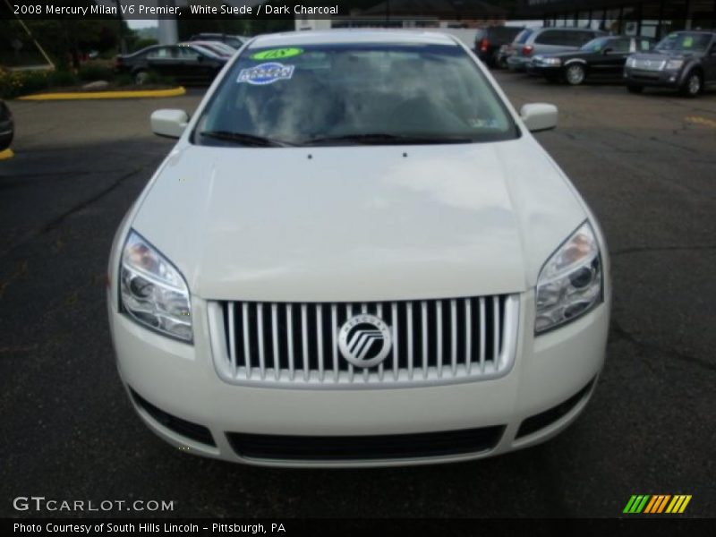 White Suede / Dark Charcoal 2008 Mercury Milan V6 Premier