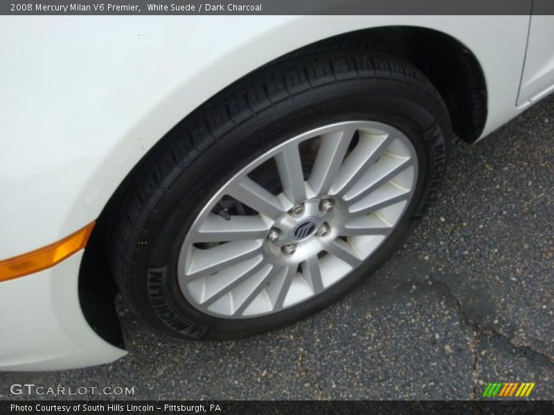 White Suede / Dark Charcoal 2008 Mercury Milan V6 Premier