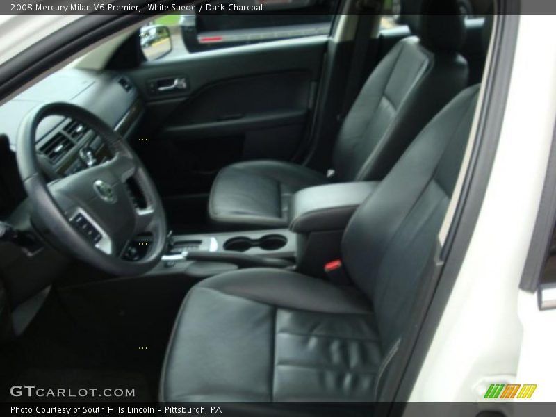 White Suede / Dark Charcoal 2008 Mercury Milan V6 Premier