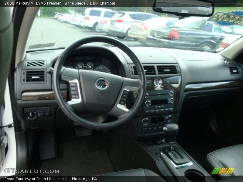 White Suede / Dark Charcoal 2008 Mercury Milan V6 Premier