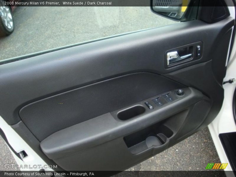White Suede / Dark Charcoal 2008 Mercury Milan V6 Premier