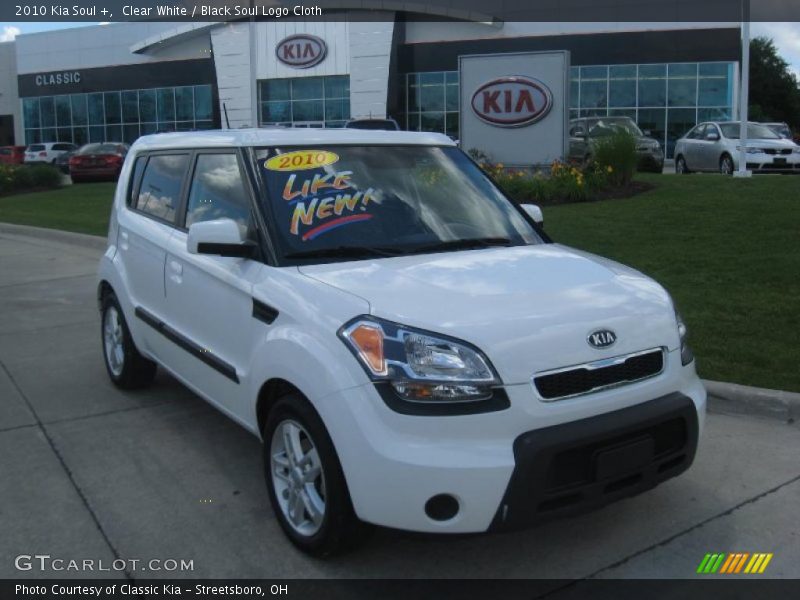 Clear White / Black Soul Logo Cloth 2010 Kia Soul +