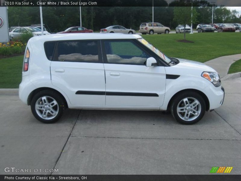 Clear White / Black Soul Logo Cloth 2010 Kia Soul +