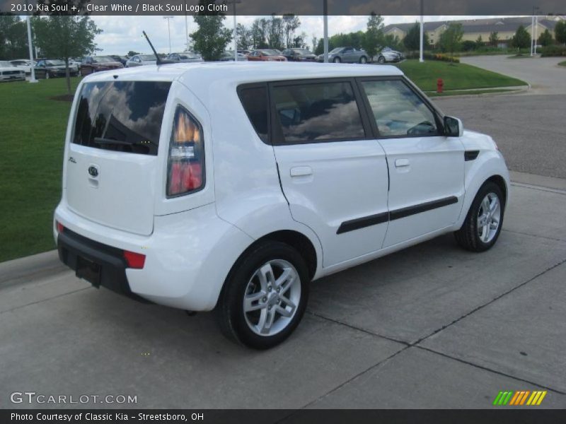 Clear White / Black Soul Logo Cloth 2010 Kia Soul +