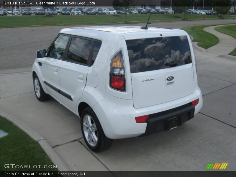 Clear White / Black Soul Logo Cloth 2010 Kia Soul +