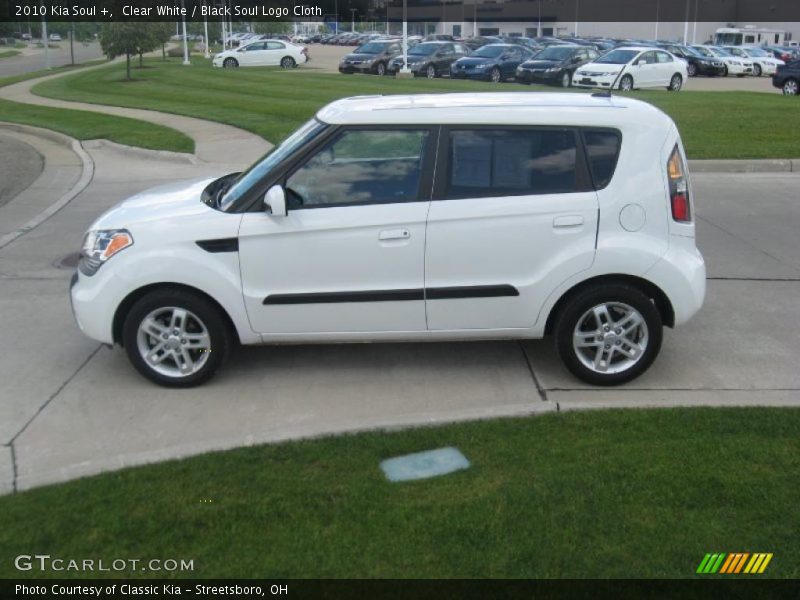 Clear White / Black Soul Logo Cloth 2010 Kia Soul +
