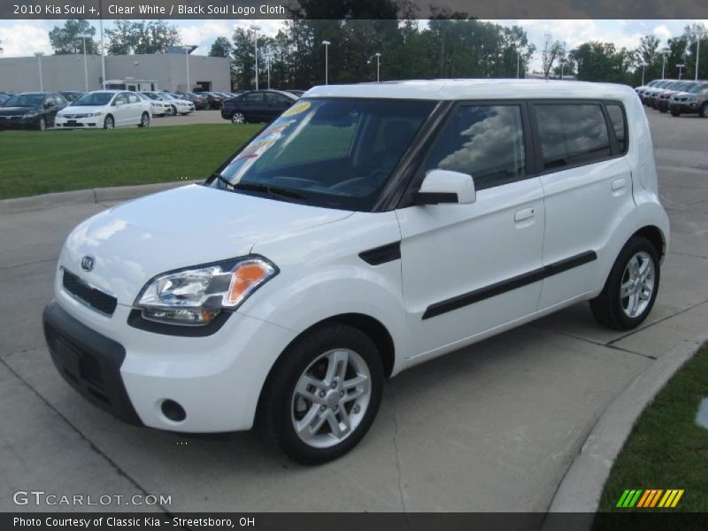 Clear White / Black Soul Logo Cloth 2010 Kia Soul +