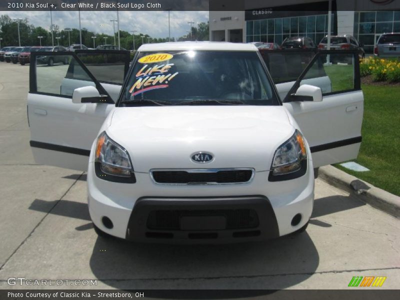 Clear White / Black Soul Logo Cloth 2010 Kia Soul +