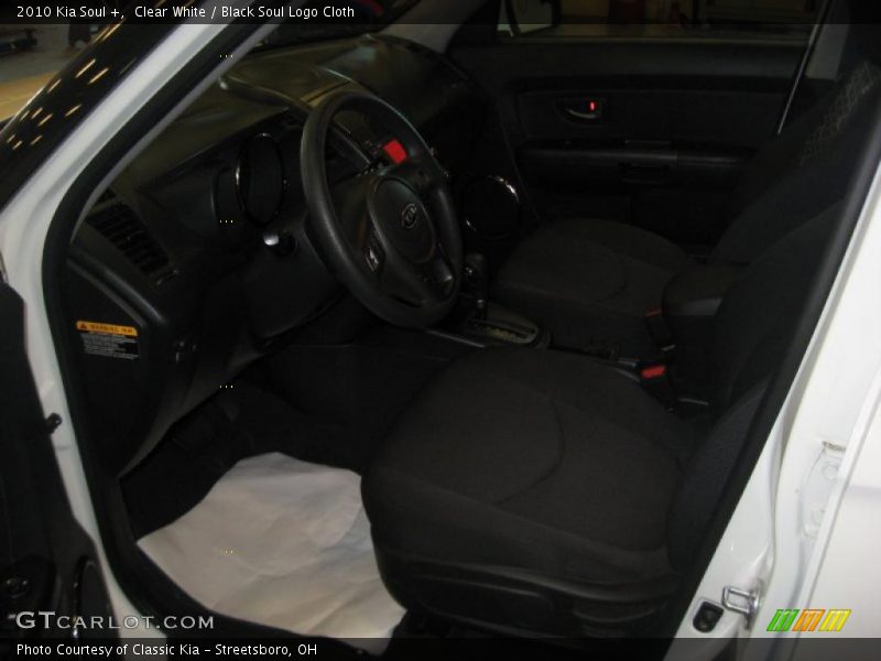Clear White / Black Soul Logo Cloth 2010 Kia Soul +