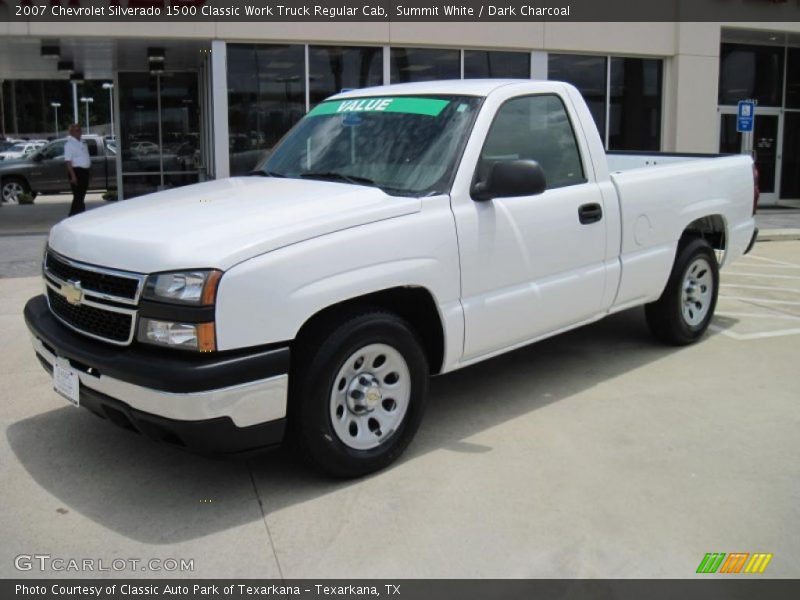 Summit White / Dark Charcoal 2007 Chevrolet Silverado 1500 Classic Work Truck Regular Cab