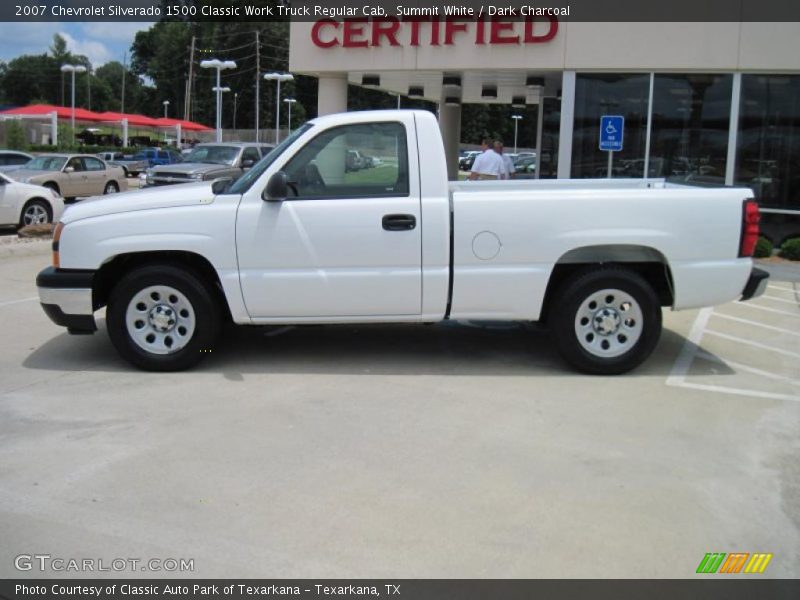 Summit White / Dark Charcoal 2007 Chevrolet Silverado 1500 Classic Work Truck Regular Cab