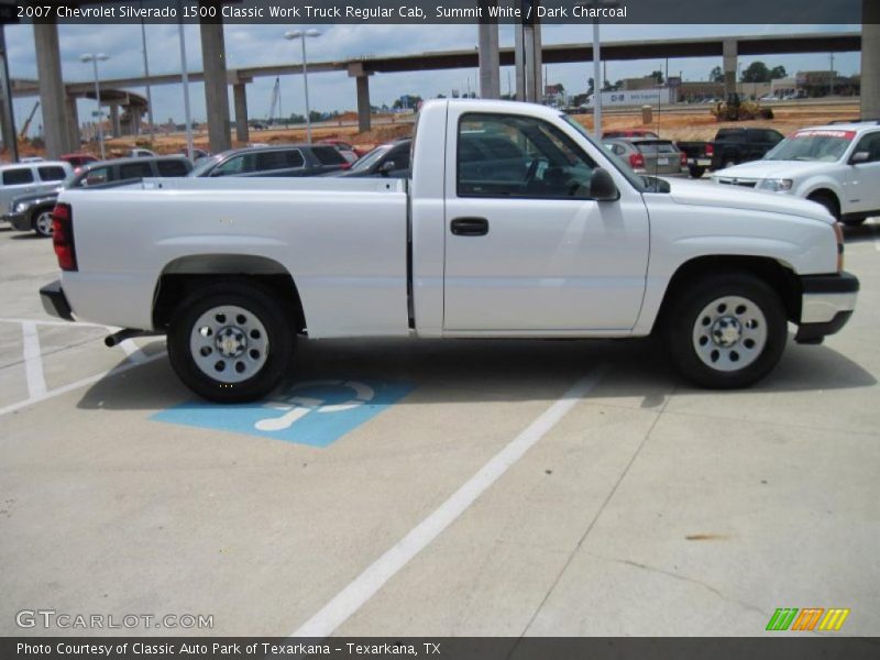 Summit White / Dark Charcoal 2007 Chevrolet Silverado 1500 Classic Work Truck Regular Cab