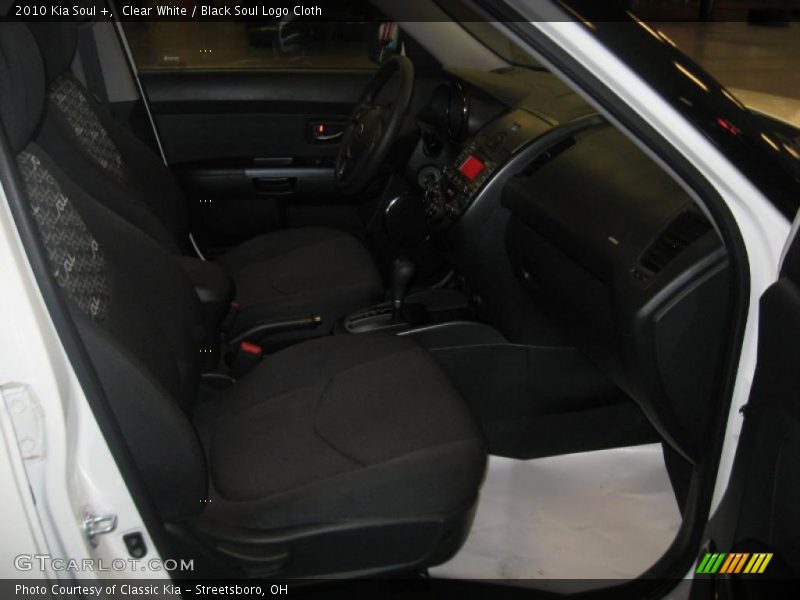 Clear White / Black Soul Logo Cloth 2010 Kia Soul +