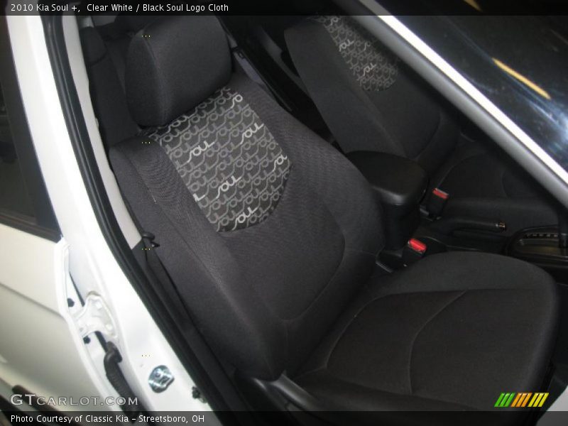 Clear White / Black Soul Logo Cloth 2010 Kia Soul +