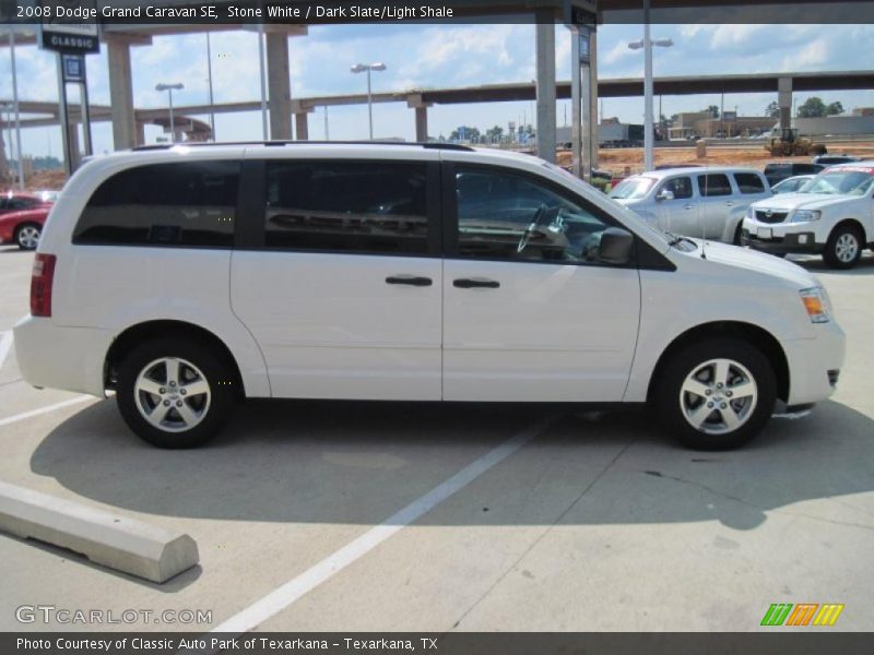 Stone White / Dark Slate/Light Shale 2008 Dodge Grand Caravan SE