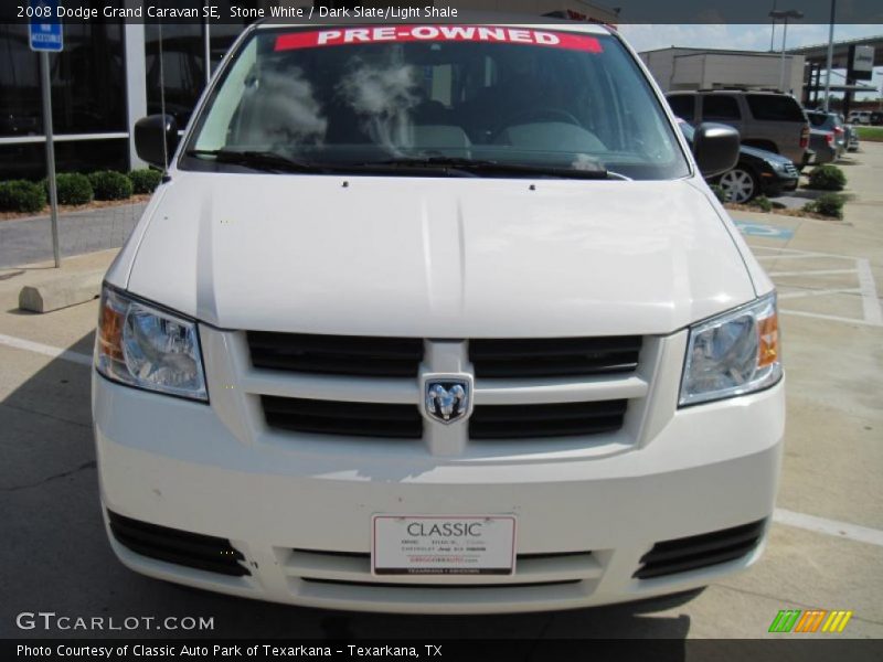 Stone White / Dark Slate/Light Shale 2008 Dodge Grand Caravan SE