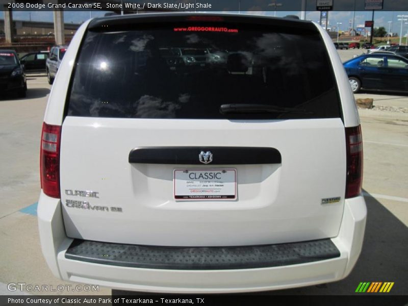 Stone White / Dark Slate/Light Shale 2008 Dodge Grand Caravan SE