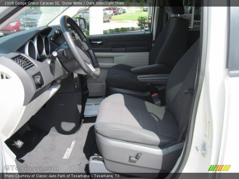 Stone White / Dark Slate/Light Shale 2008 Dodge Grand Caravan SE