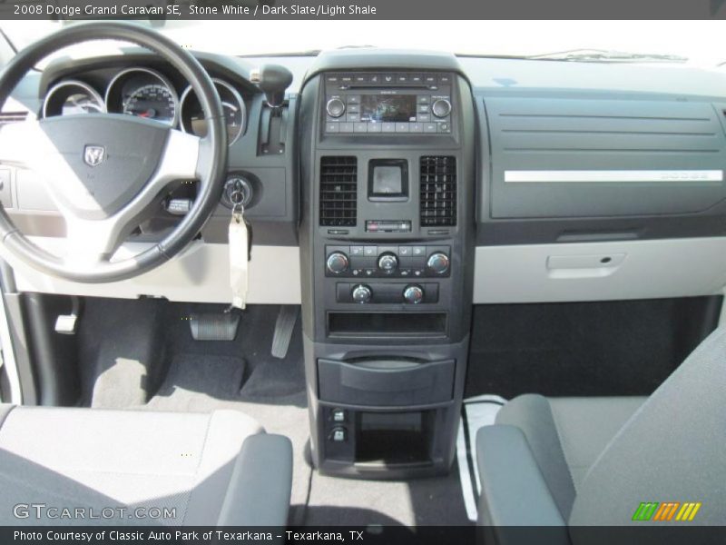 Stone White / Dark Slate/Light Shale 2008 Dodge Grand Caravan SE
