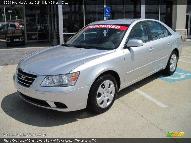 Bright Silver / Gray 2009 Hyundai Sonata GLS