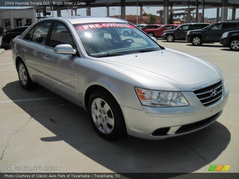 Bright Silver / Gray 2009 Hyundai Sonata GLS