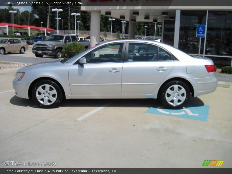 Bright Silver / Gray 2009 Hyundai Sonata GLS