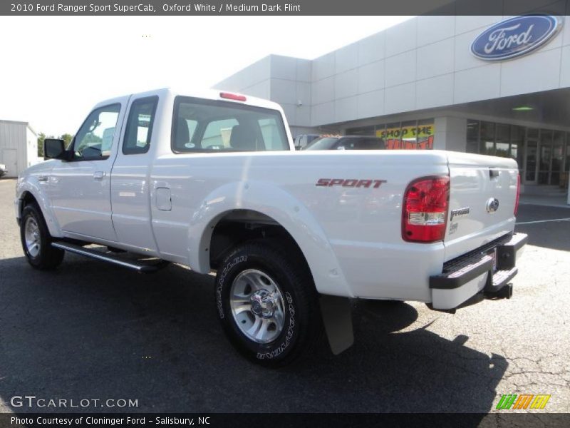 Oxford White / Medium Dark Flint 2010 Ford Ranger Sport SuperCab