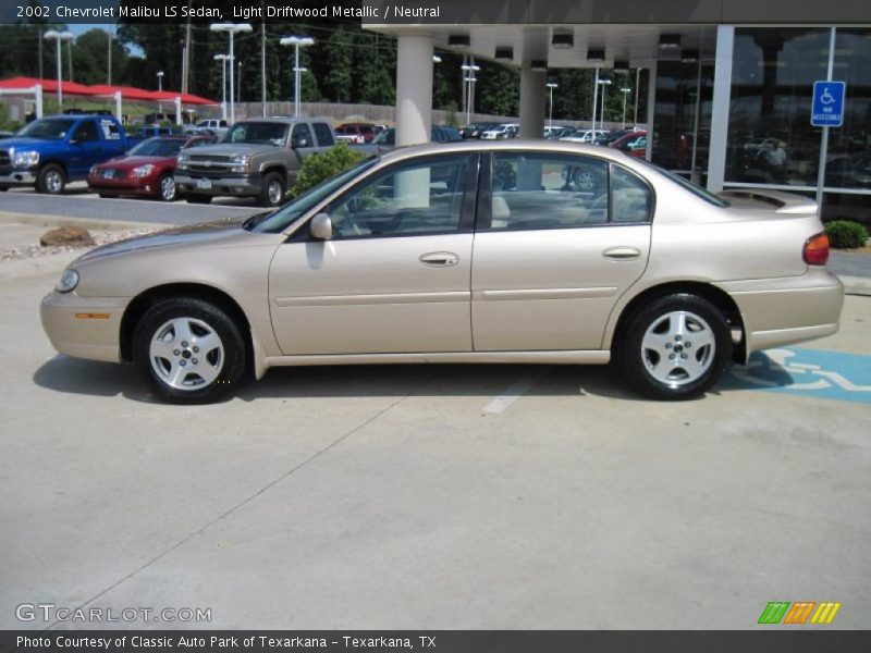Light Driftwood Metallic / Neutral 2002 Chevrolet Malibu LS Sedan