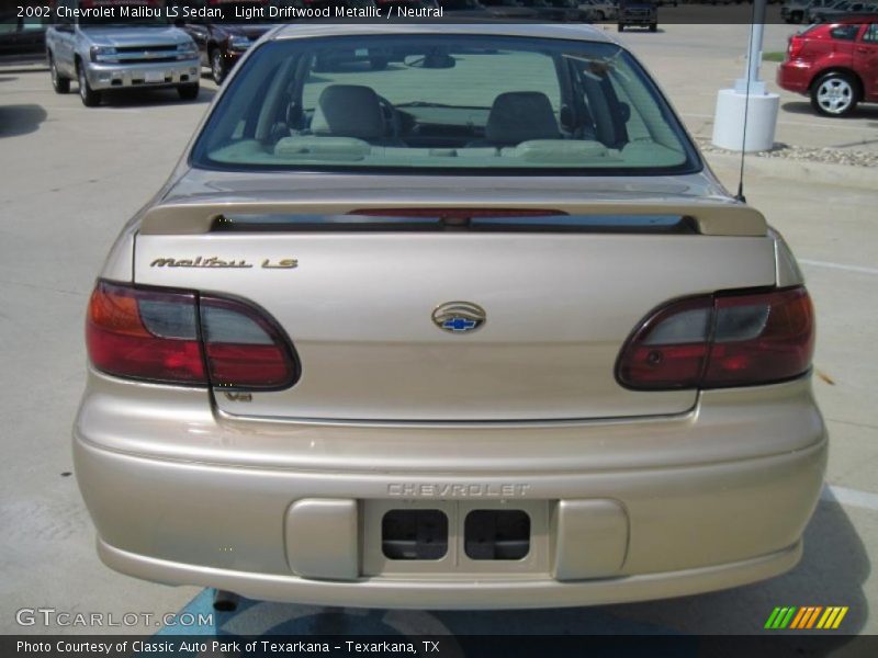 Light Driftwood Metallic / Neutral 2002 Chevrolet Malibu LS Sedan
