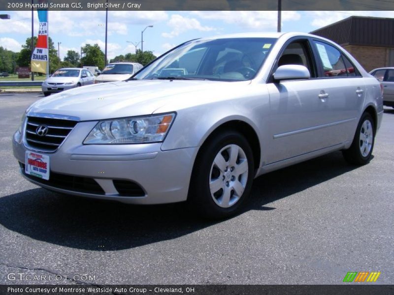 Bright Silver / Gray 2009 Hyundai Sonata GLS