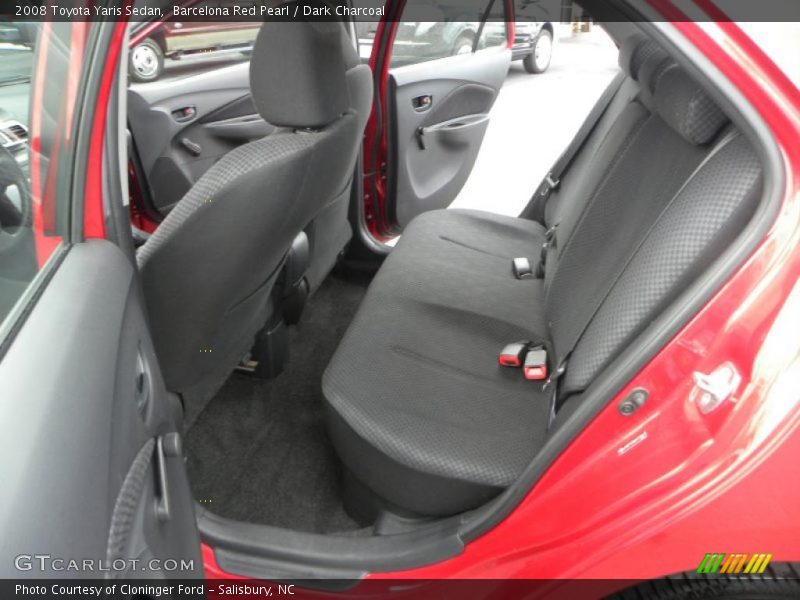 Barcelona Red Pearl / Dark Charcoal 2008 Toyota Yaris Sedan