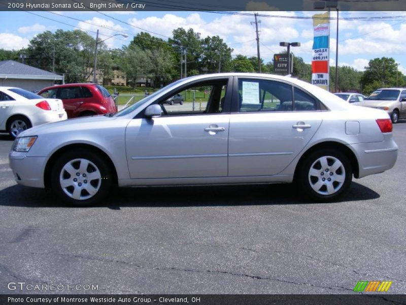 Bright Silver / Gray 2009 Hyundai Sonata GLS