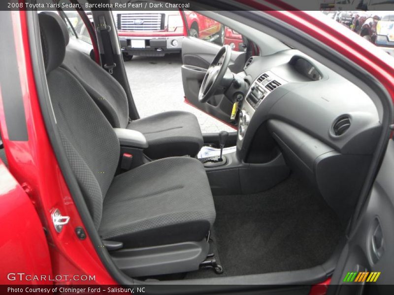Barcelona Red Pearl / Dark Charcoal 2008 Toyota Yaris Sedan