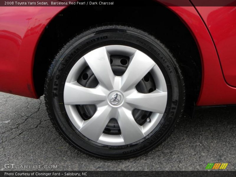 Barcelona Red Pearl / Dark Charcoal 2008 Toyota Yaris Sedan