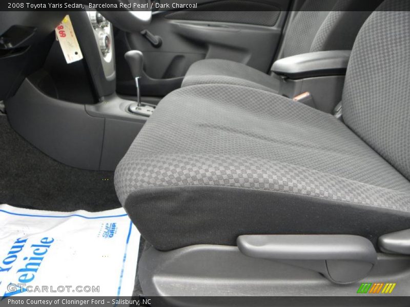 Barcelona Red Pearl / Dark Charcoal 2008 Toyota Yaris Sedan
